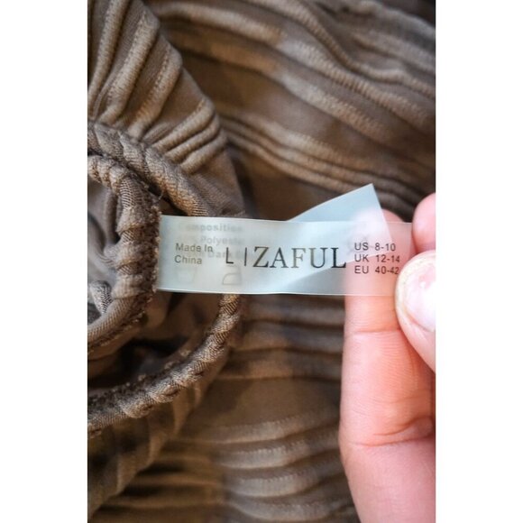 Zaful Brown Textured High-Cut Bikini Bottom - Size M, NWT - Picture 2 of 4